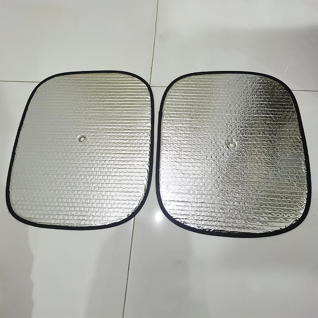Bộ 2 tấm che nắng ô tô loại to, tấm che nắng xe hơi xốp tráng nhôm cách nhiệt, tấm che nắng lớn không thấm nước