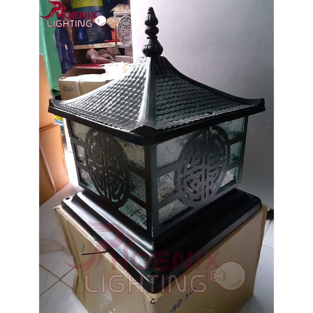 Đèn trụ cổng: Nhôm đúc cao cấp D300 PH6053