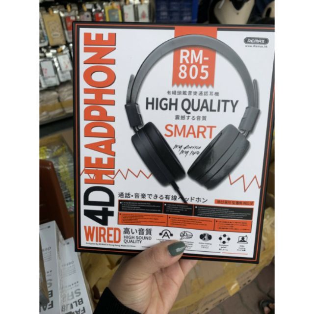 Tai nghe Headphone nhận dạng giọng nói Remax RM-805 - Bảo hành 6 tháng