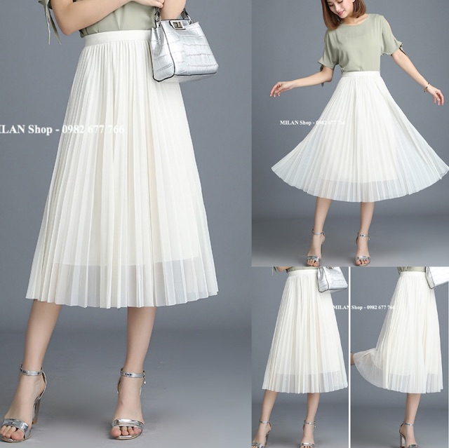 Chân váy công chúa xếp ly siêu chất loại 1