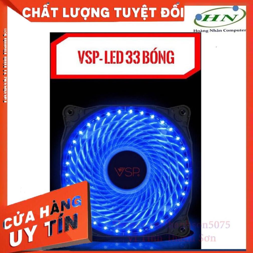 [Mã TH10KD20  hoàn đến10K xu] (TRAY) Quạt Thông Gió Fan Case VSP -12cm- LED 33 Bóng - Vi Tính Thanh Sơn