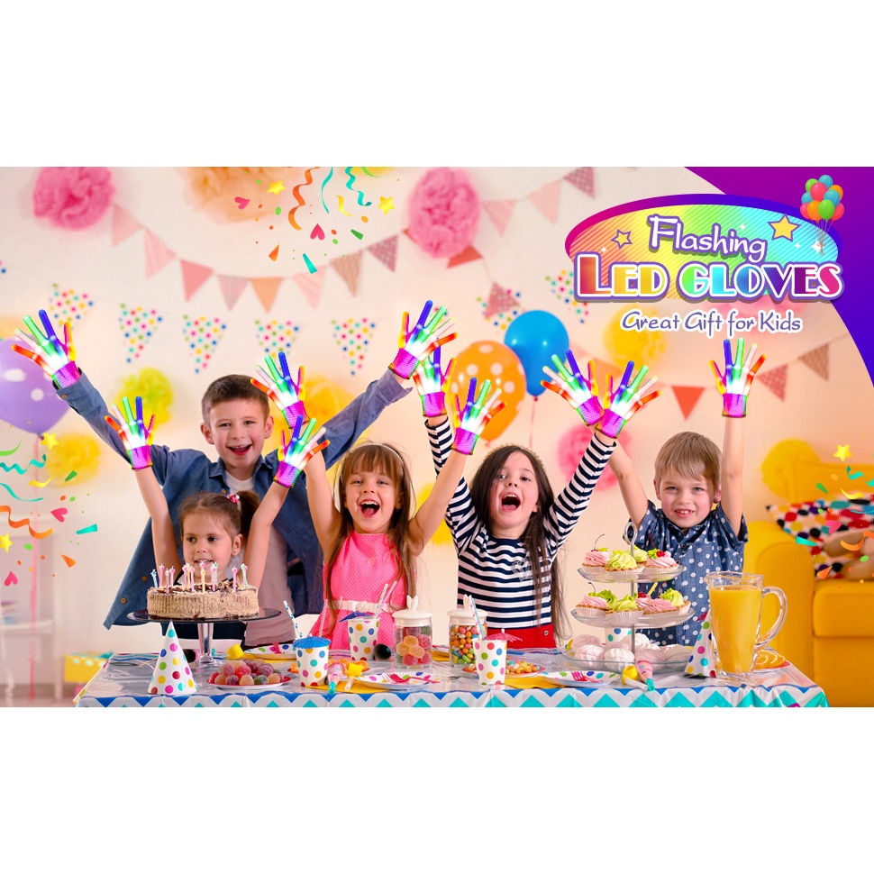 Găng Tay Có Đèn Led Cho Bé 3-12 Tuổi