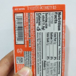 14 tép singgum trident vị trái cây