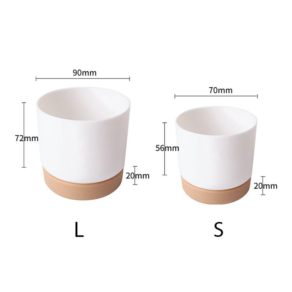 Chậu Trồng Cây Bằng Nhựa PP Hấp Thụ Nước Tự Động Để Bàn Trang Trí