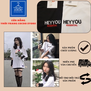 Áo thun heyyou essential collection tay lỡ unisex