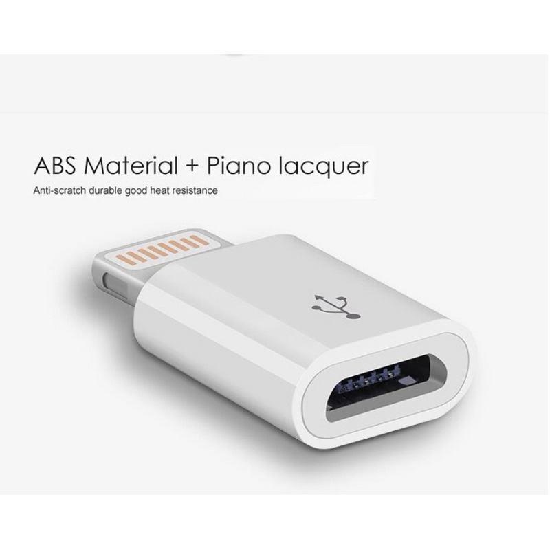 Đầu chuyển chuẩn cắm Micro USB ra Lightning 8pin