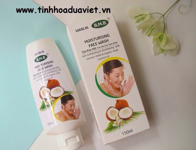 Sữa Rửa Mặt Dừa BMB WANLIN 150ml làm sạch sáng da, dưỡng ẩm