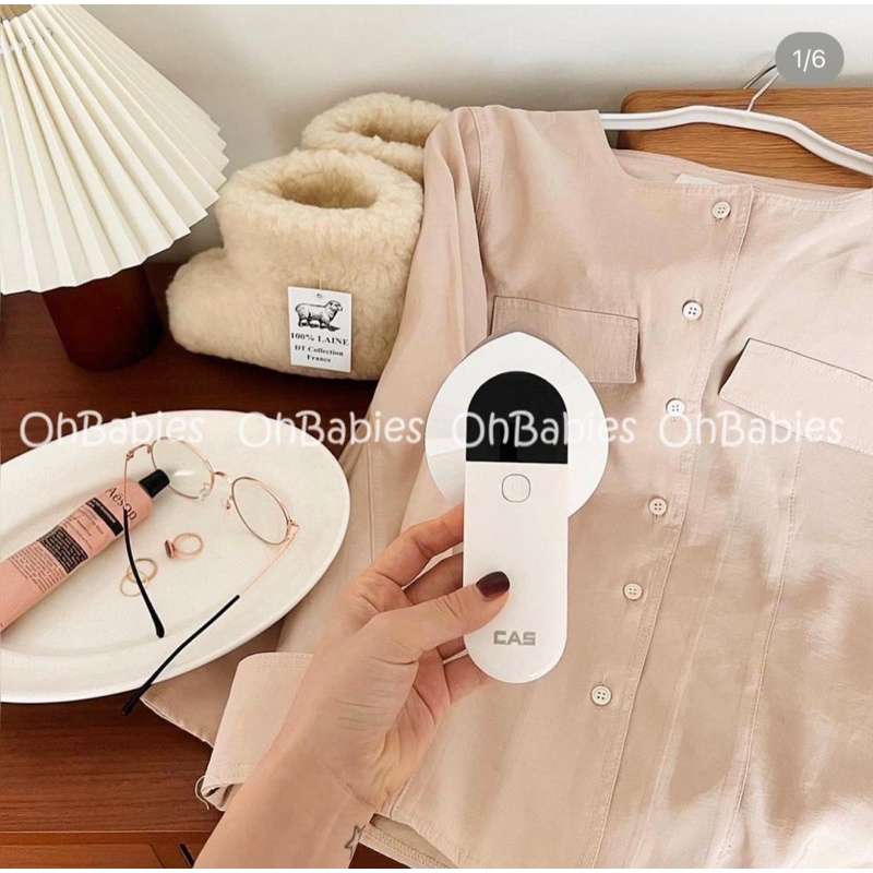 Bàn ủi bàn là hơi mini cầm tay Cas Hàn Quốc nhỏ gọn 350gr [OH BABIES]