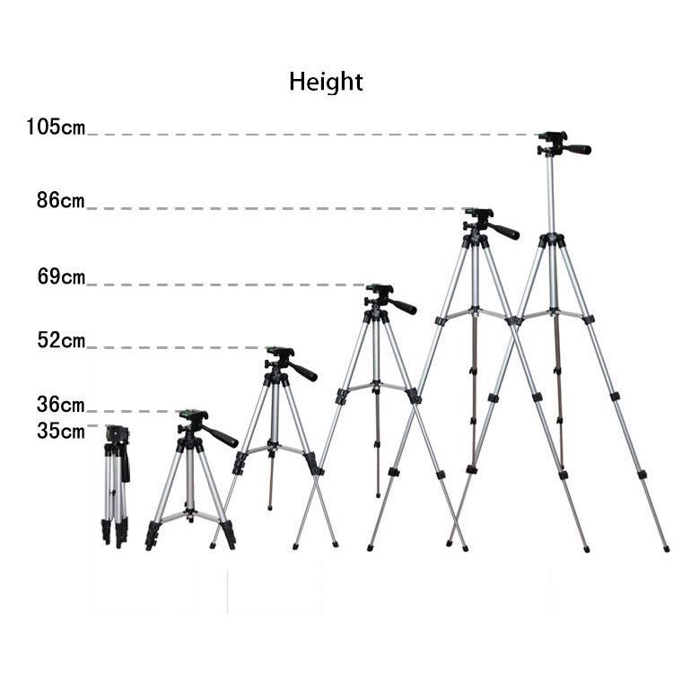 Giá đỡ 3 chân máy chụp ảnh Tripod TF-3110 + Miếng kẹp điện thoại