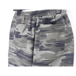 Short kaki camo thun nam nữ