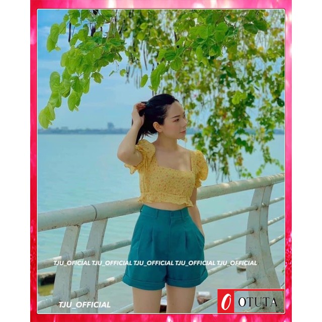 [ Mã FAMAYWA giảm 10K đơn 50K] Quần Short Nữ Gập Gấu- OTUTA | BigBuy360 - bigbuy360.vn