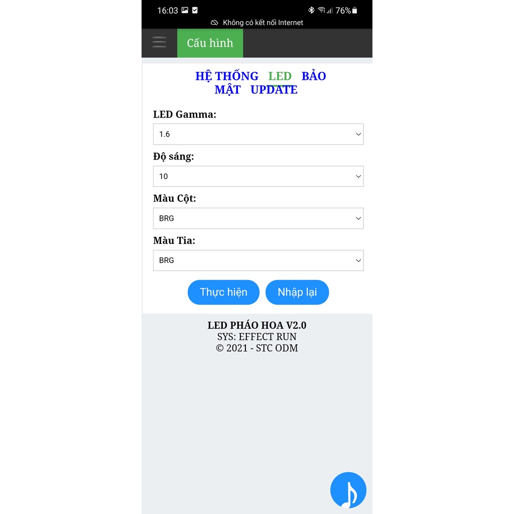 Mạch led pháo hoa WIFI V2 có âm thanh
