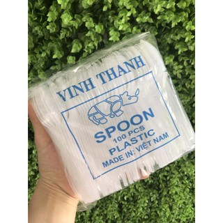 #freeship 99k 100 thìa nhựa VINH THANH