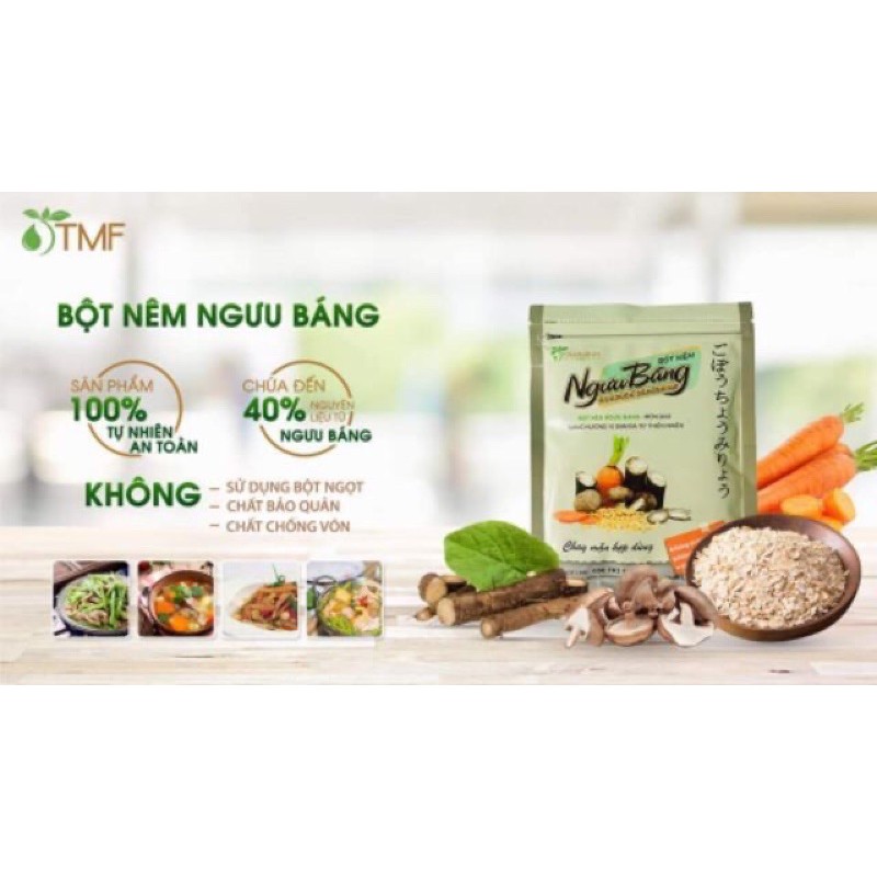 Bột Nêm Ngưu Báng Gói 200gr/ Hàng Dưỡng Sinh Tốt Sức Khoẻ