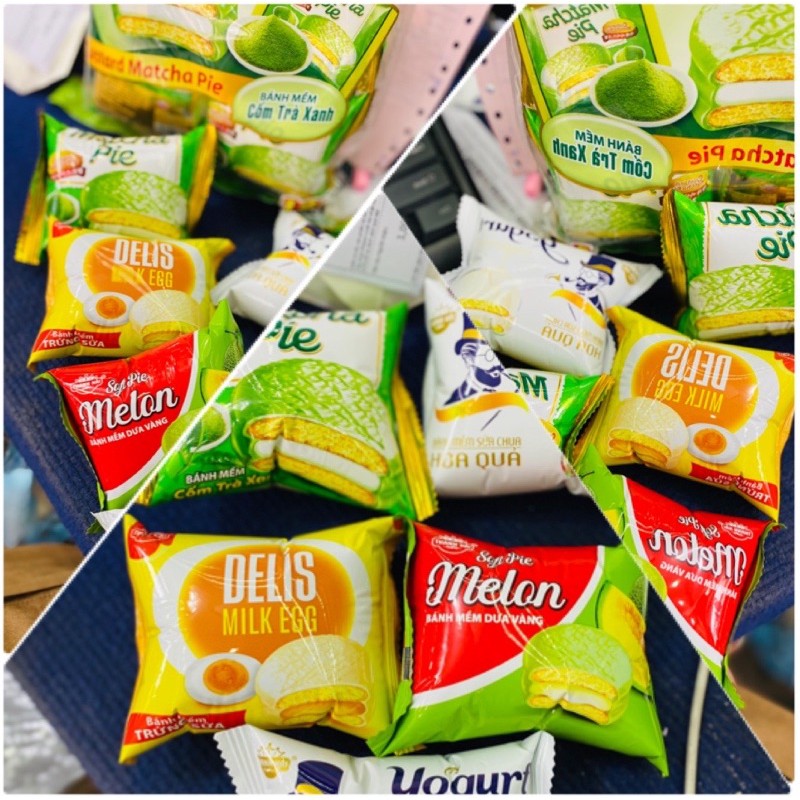 [Ăn Thử] 1 Cái Bánh CHOCO Pie Vị Matcha/Dưa Lưới/Trứng Muối/Sữa chua Siêu Xinh | BigBuy360 - bigbuy360.vn