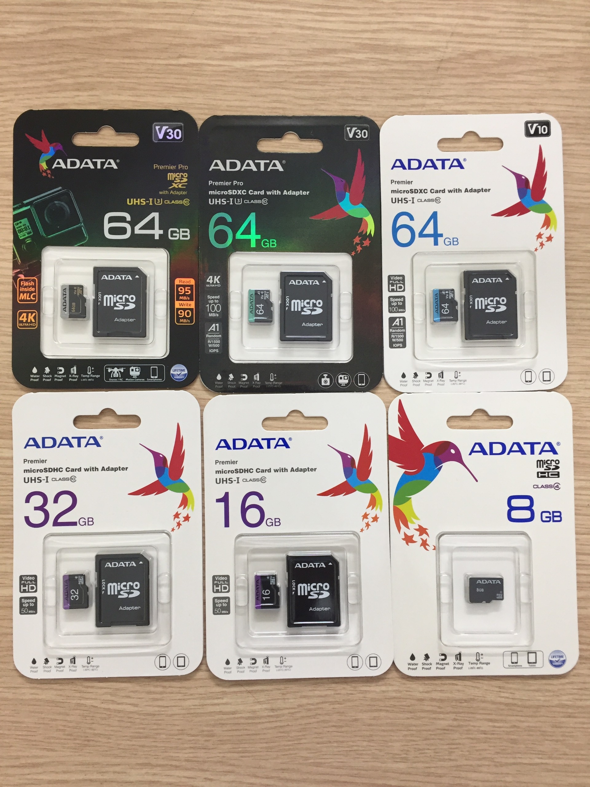 Thẻ nhớ MicroSD ADATA  64GB/32GB/16GB Class 10 + Adapter Fullbox Chính Hãng 2 Năm