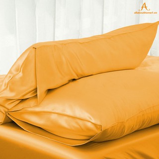 Vỏ gối lụa màu trơn