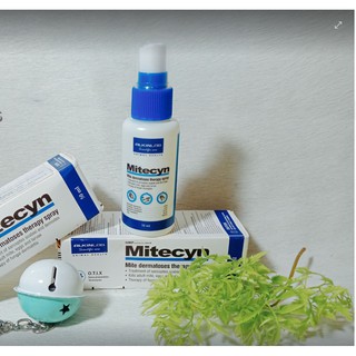 Thuốc xịt Alkin Mitecyn trị viêm da, nấm ghẻ cho chó mèo