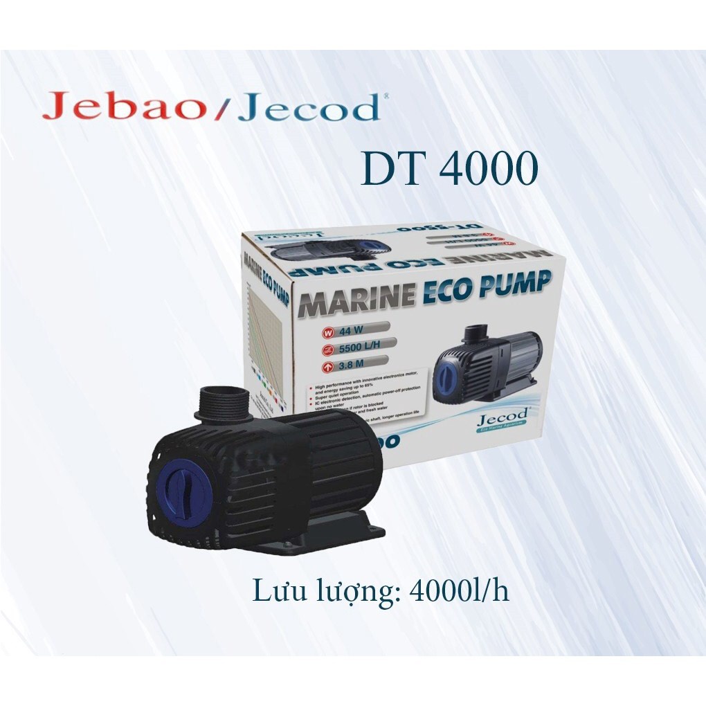 Bơm chìm bể cá JECOD DT 5500-12000. Bơm lọc bơm nước tiểu cảnh hồ Koi