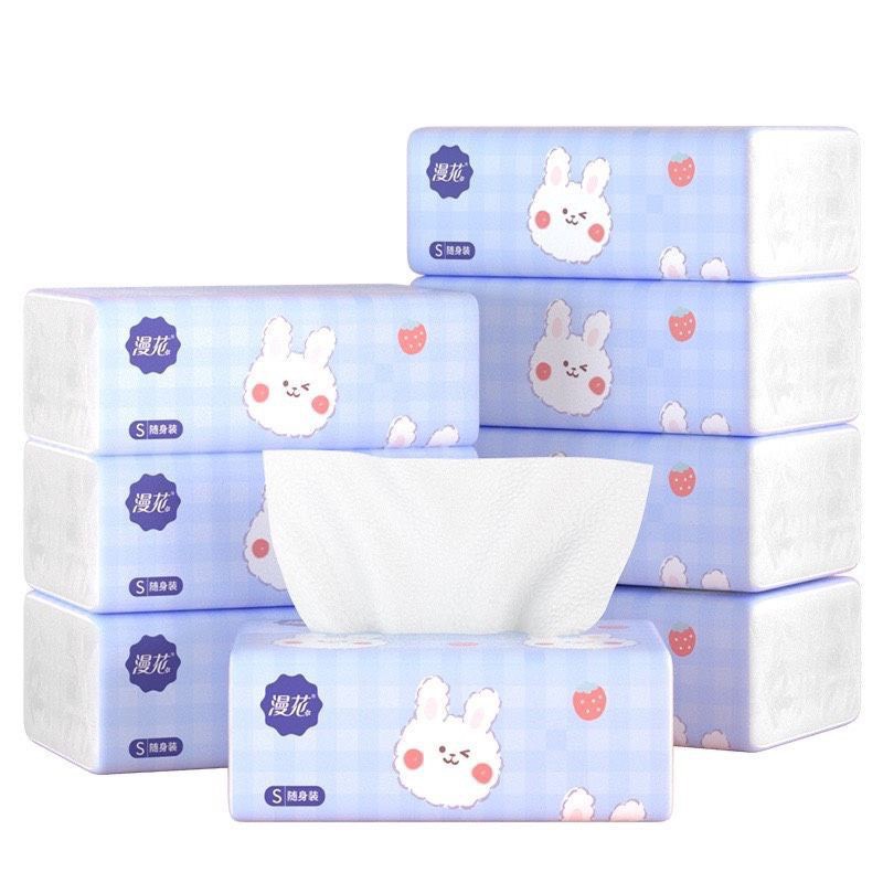 1 Thùng Khăn Giấy Rút Hình Thỏ 4 Lớp Siêu Dai, Chất Giấy Mịn