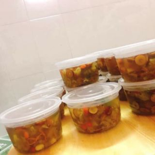 Combo 10 hộp tròn size 550ml - 700 kèm nắp