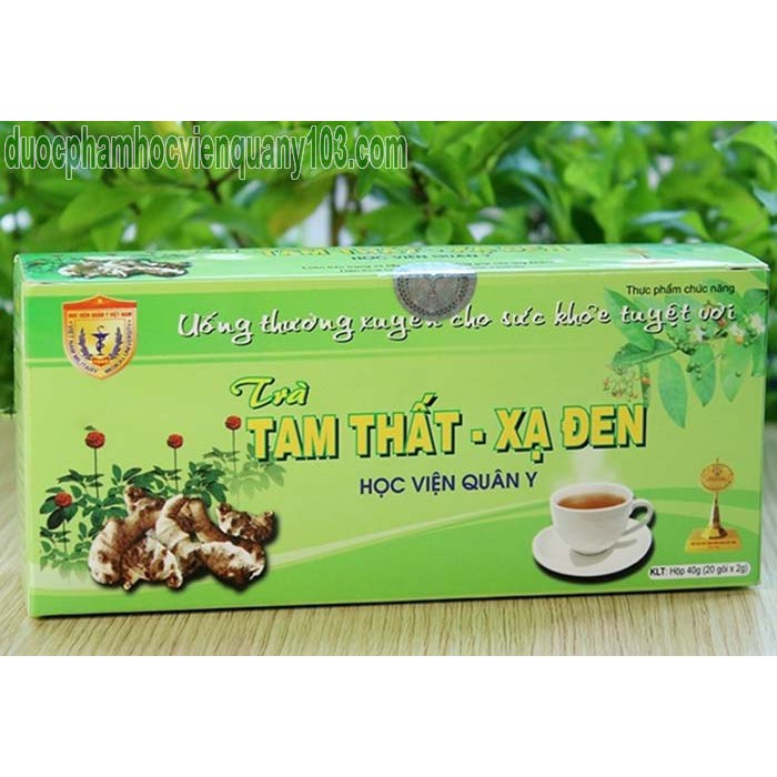 Trà tam thất xạ đen - Học viện quân y