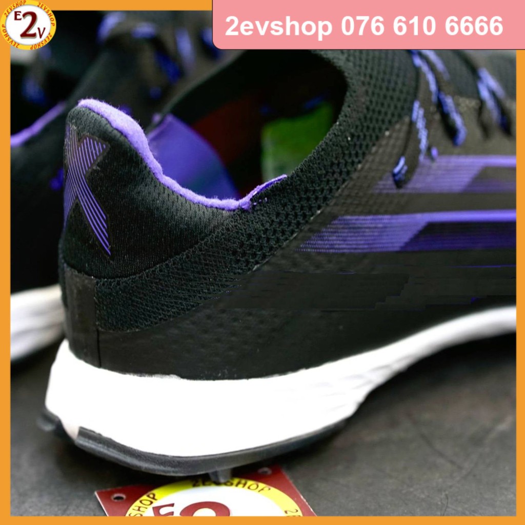 Giày đá bóng nam cỏ nhân tạo 𝐗 𝐒𝐩𝐞𝐞𝐝𝐟𝐥𝐨𝐰.𝟏 Đen đế mềm, giày đá banh thể thao hot trendy - 2EVSHOP