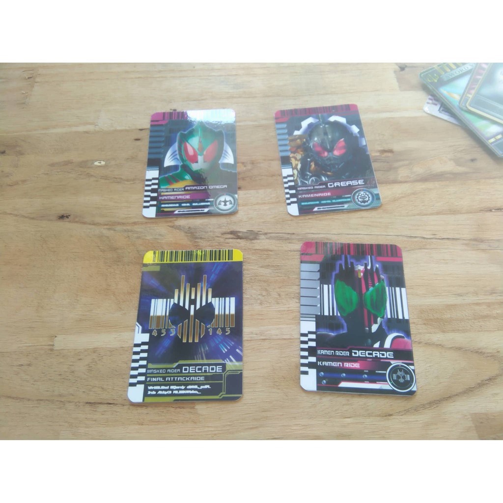 Card Kamen Rider Decade, Decade Final Atack,Amazon Omega, Grease