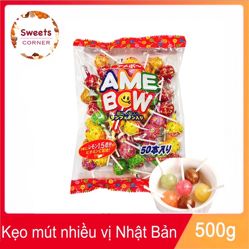 Kẹo Mút AME BOW Nhật 50 cây