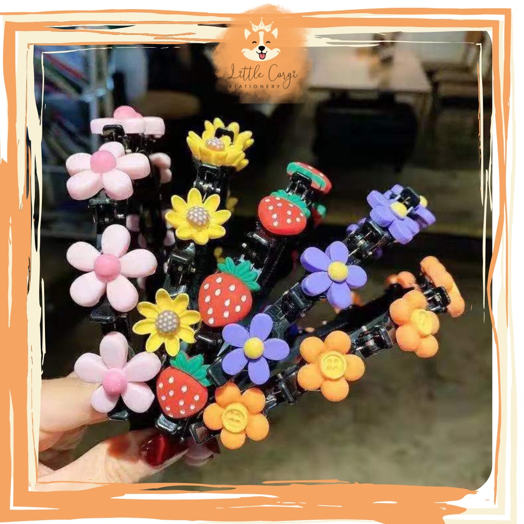 Cài tóc kẹp nhiều mẫu dễ thương cho bé - Bờm cài tóc gắn kẹp mỏ vịt hoạt hình cute