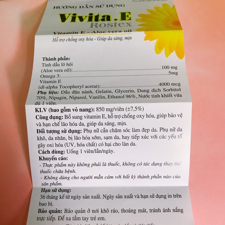 Viên uống đẹp da Vitamin E 4000mcg, tinh dầu lô hội làm đẹp da, chống lão hóa - Hộp 30 viên | BigBuy360 - bigbuy360.vn