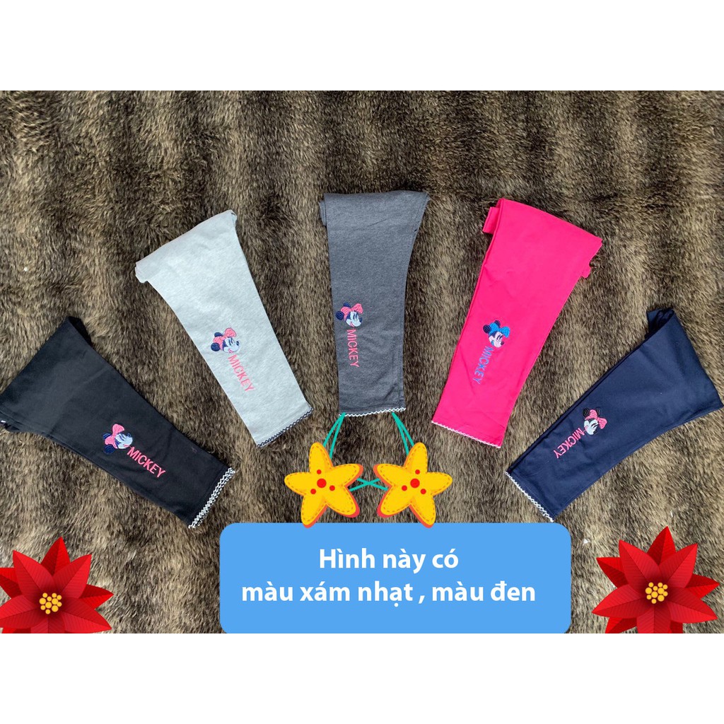 Quần legging dài bé gái từ 26-46kg thun cotton 4 chiều - QG17