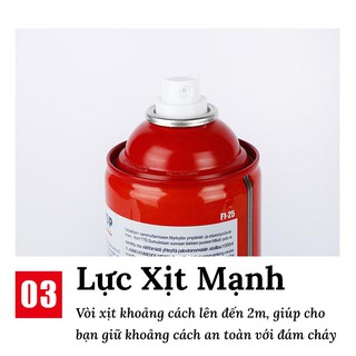 Bình Chữa Cháy Mini Ô Tô-Dung Tính 500mml, Dập Lửa Siêu Tốc