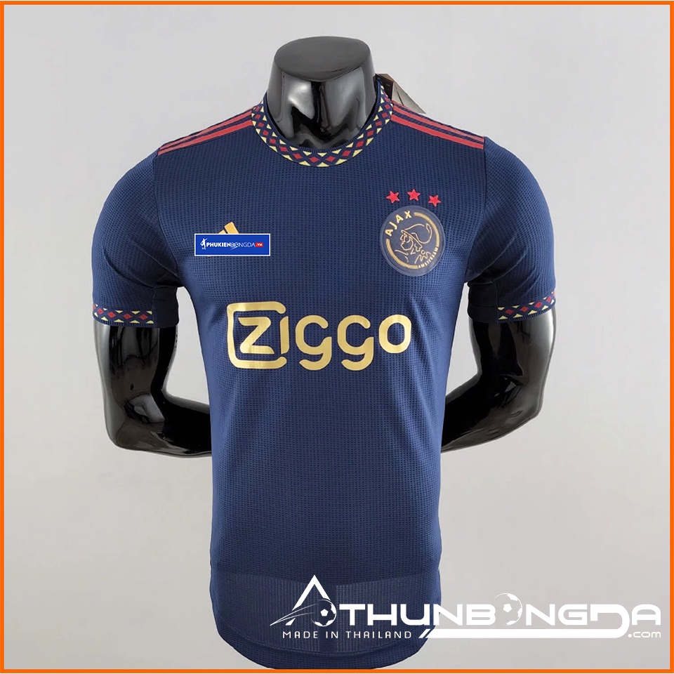 Áo đấu Ajax sân khách 2022/2023, 2022/23 xanh đen bản PLAYER Issue BODY fit cao cấp Thái Lan