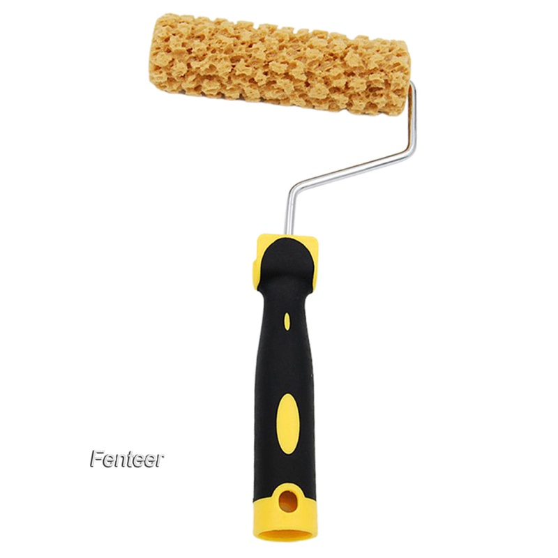 [FENTEER]Wall Paint Roller Foam Sponge Rollers Decorators Brush with Plastic Handle