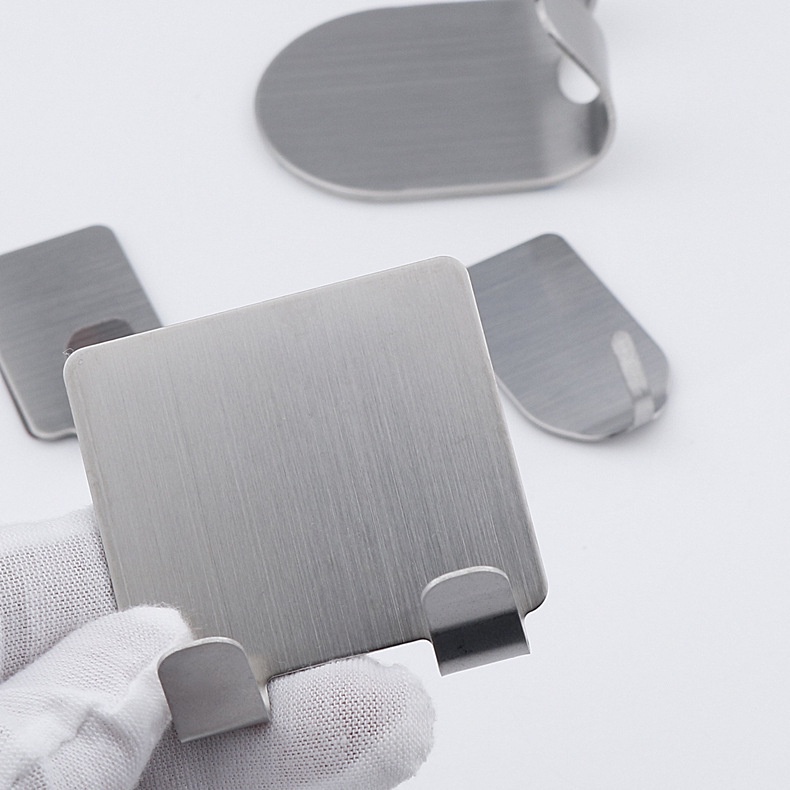 Móc dán tường inox treo đồ dính tường gạch, Móc dán đôi Hook chịu lực siêu bền chất liệu 304 cao cấp