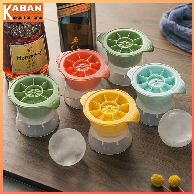 Whisky Ice Ball Khuôn silicone Ice Ball Khuôn làm đá Ice Ball Ice Cube Khuôn làm đá Ice Ball Hộp làm đá silicone Saturn Coffee Ice Maker Khay làm đá tròn Không có bọt Khuân làm đá hình cầu viên đá hình bi tròn trang trí đồ