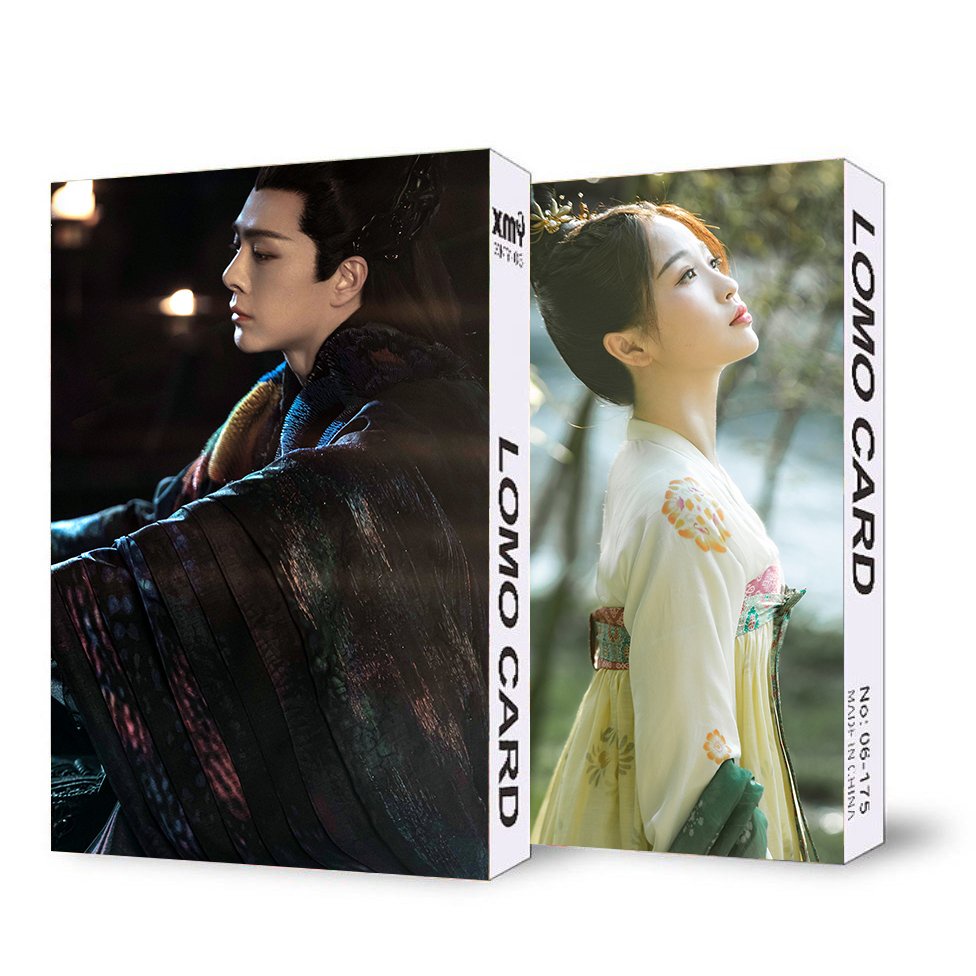 ( không kèm hộp ) Hộp ảnh lomo in hình THƯƠNG LAN QUYẾT VƯƠNG HẠC ĐỆ NGU THƯ HÂN 30 tấm phim cổ trang hoa ngữ