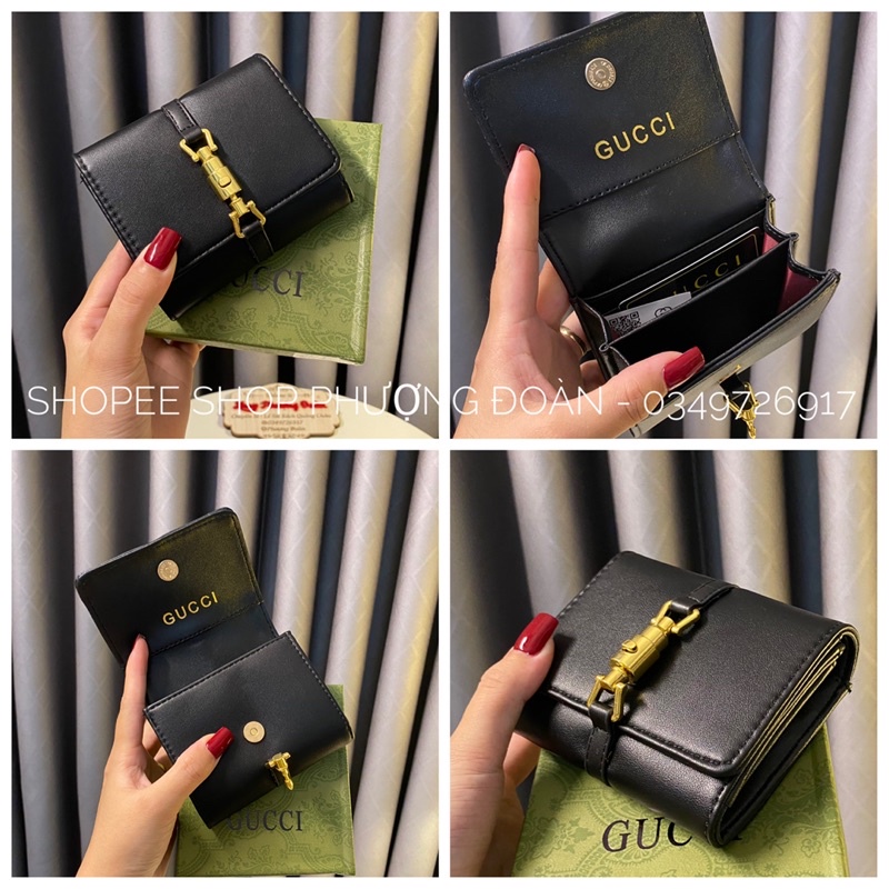 Ví mini HỒ NGỌC HÀ khoá bấm Full hộp ảnh thật