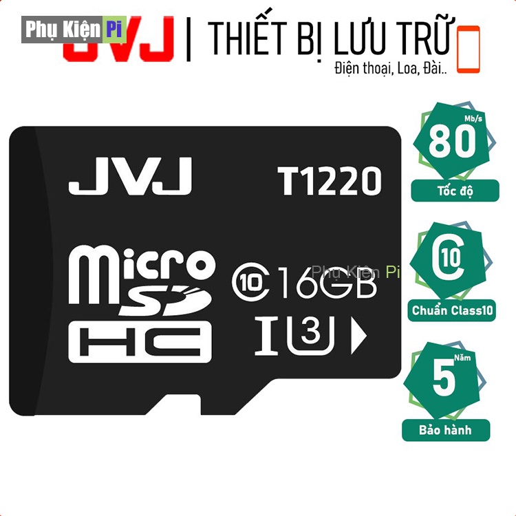 Thẻ nhớ JVJ 64GB/32GB/16GB/8GB/4GB chuyên dụng  tốc độ cao microSDHC - Bảo hành 5 năm 1 đổi 1