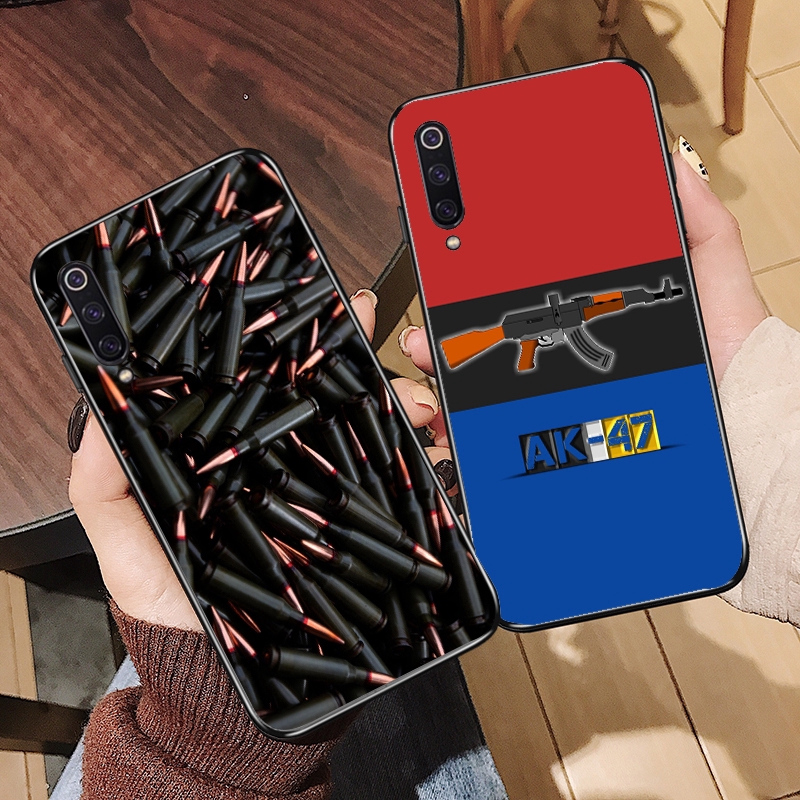 Ốp Lưng Hình Súng Ak47 Cho Điện Thoại Xiaomi Mi 6 Mi 8 9 Se Mi Cc9 F1 Mix 2s Max 3 Gun Guns Ak47