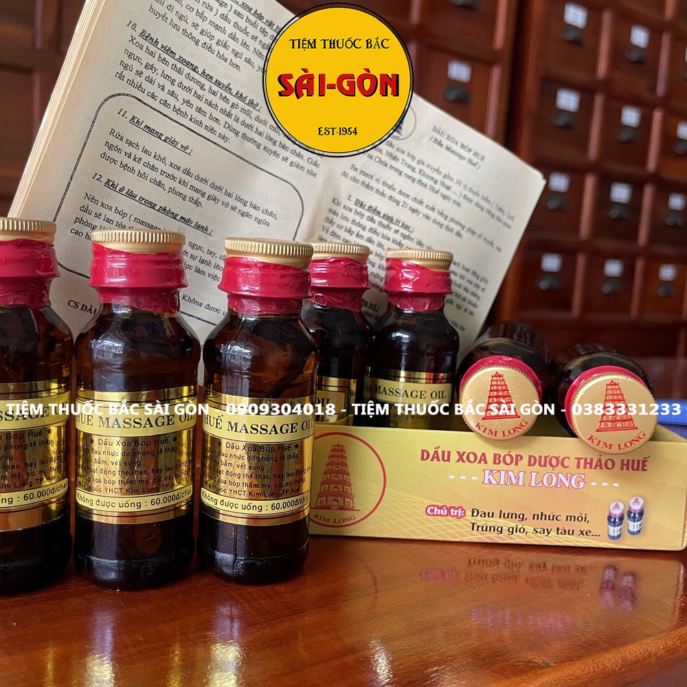 Sỉ 16 Chai Dầu Massage Huế Kim Long Chính Hãng