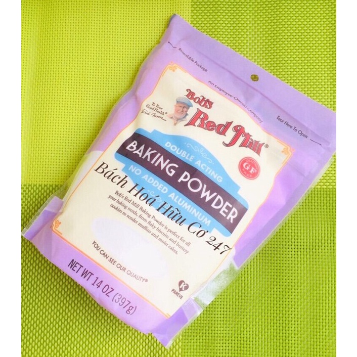 Bột nở Backing powder Bob's Red Mill  NON- GMO 397g