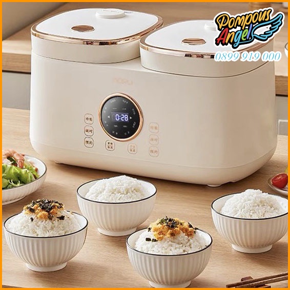 Nồi cơm điện đôi 2 ngăn đa năng YIDPU YD-611D cảm ứng bảo hành 12 tháng