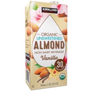 SỮA HẠNH NHÂN HỮU CƠ KHÔNG ĐƯỜNG - KIRKLAND SIGNATURE ORGANIC UNSWEETENED ALMOND 946ML
