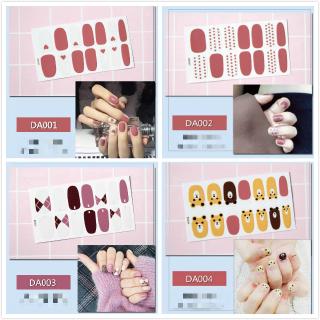 Set 14 sticker dán móng trang trí nghệ thuật