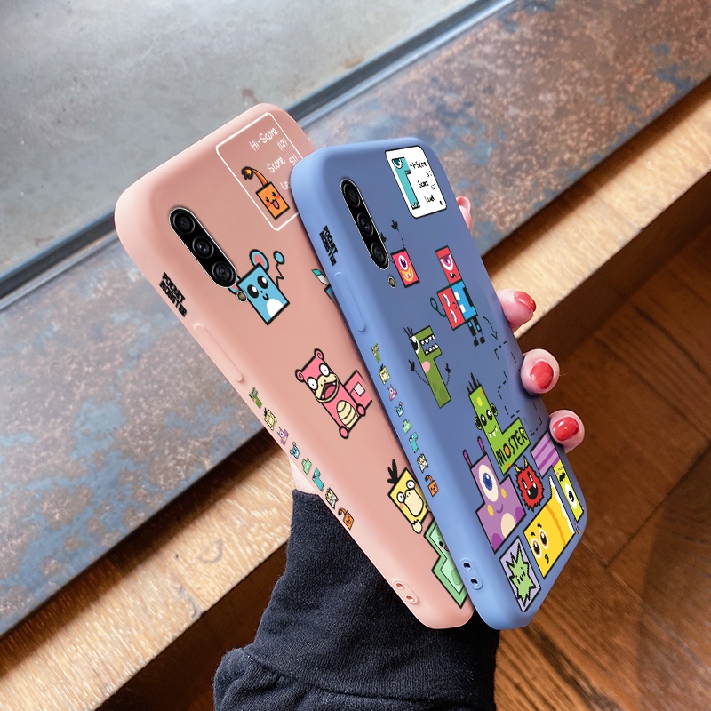 Ốp điện thoại cạnh vuông chống va đập cho Samsung galaxy A80 A81 A82 Quantum 2 A70E A90 4G A90 5G A91