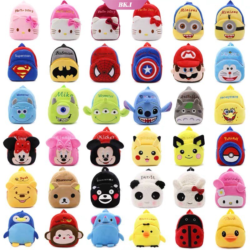 Ba Lô Nhung Hình Pikachu Hoạt Hình Dễ Thương Cho Bé