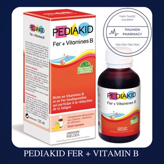 PEDIAKID FER + VITAMIN B - Bổ Sung Sắt Và Vitamin Nhóm B  (Hộp 125ml)