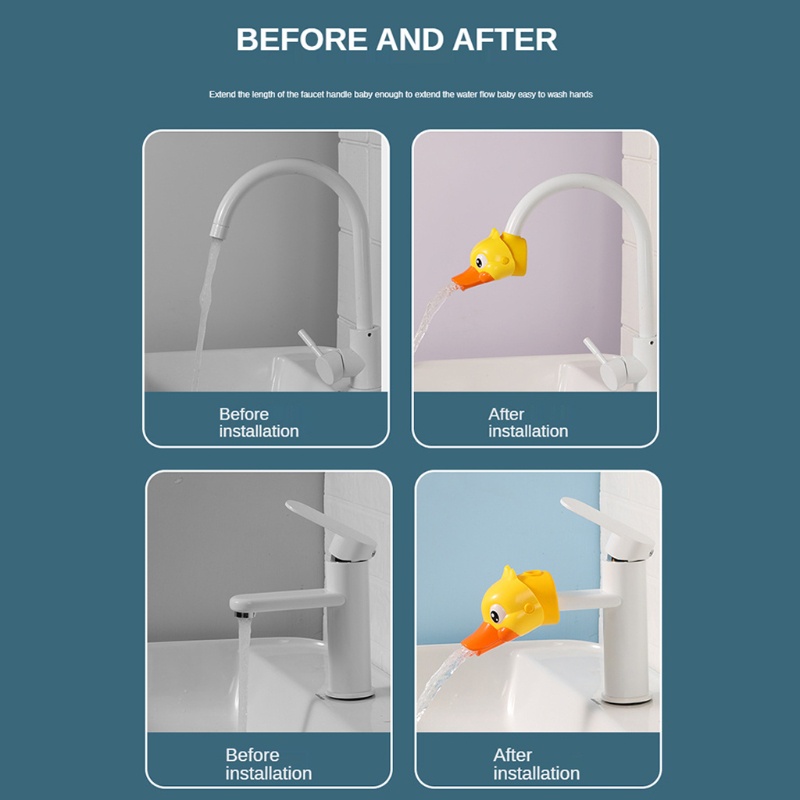 Bộ dụng cụ mở rộng vòi nước kiểu hoạt hình dễ thương cho bé